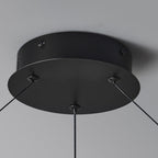 Valentina Nordique LED Lustre Noir Métal/Verre Salle À Manger/Chambre À Coucher - Neutralighting