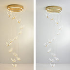 Olivia Moderne LED Suspension Doré Métal/Acrylique Salon Chambre à coucher - Neutralighting