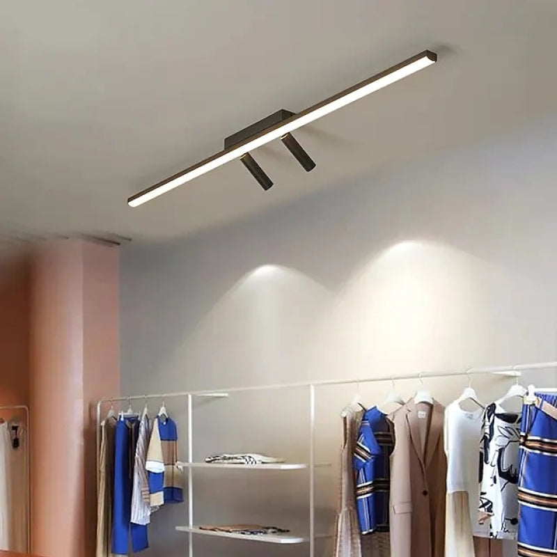 Aim Plafonnier Linéaire Nordique Métal/Gel de Silice Salon - Neutralighting