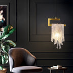 Kristy Suspension Irrégulier Contemporaine, Cristal/Cuivre, Transparent, Salon - Neutralighting