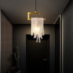 Kristy Suspension Irrégulier Contemporaine, Cristal/Cuivre, Transparent, Salon - Neutralighting