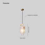 Kristy Suspension Irrégulier Contemporaine, Cristal/Cuivre, Transparent, Salon - Neutralighting