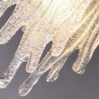 Kristy Suspension Irrégulier Contemporaine, Cristal/Cuivre, Transparent, Salon - Neutralighting