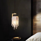Kristy Suspension Irrégulier Contemporaine, Cristal/Cuivre, Transparent, Salon - Neutralighting