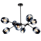 Valentina Suspension Multi Retro, Metal/Verre, Noir/Or, Chambre - Neutralighting