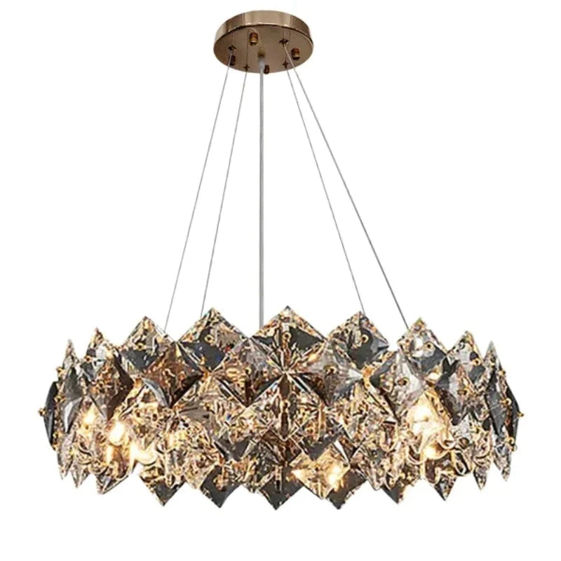 Kristy Cristal Moderne Lustre 6 Lumières Salon/Chambre à Coucher - Neutralighting