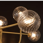 Valentina Moderne LED Lustre Or Verre Salle À Manger/Salon/Chambre À Coucher - Neutralighting