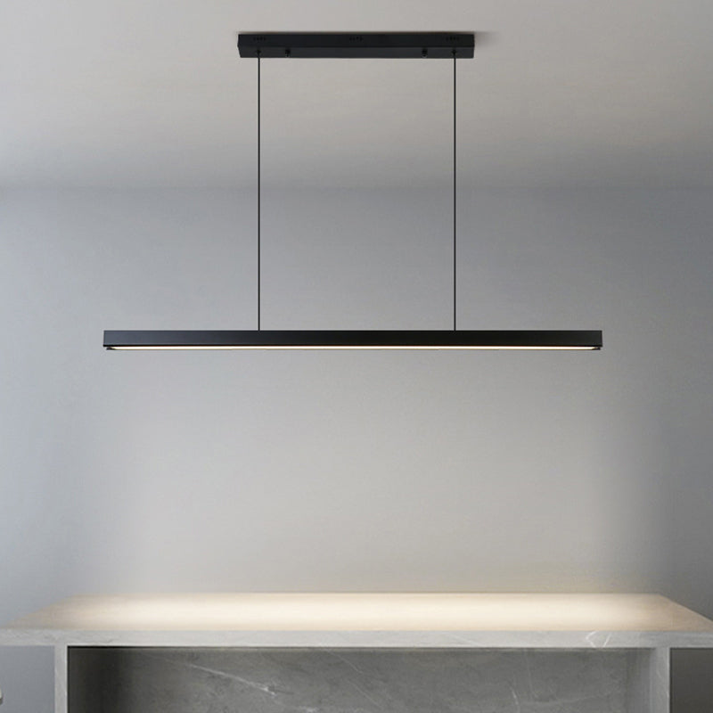 Ray Suspension Linéaire Moderne, Métal, Noir/Blanc, Salon - Neutralighting