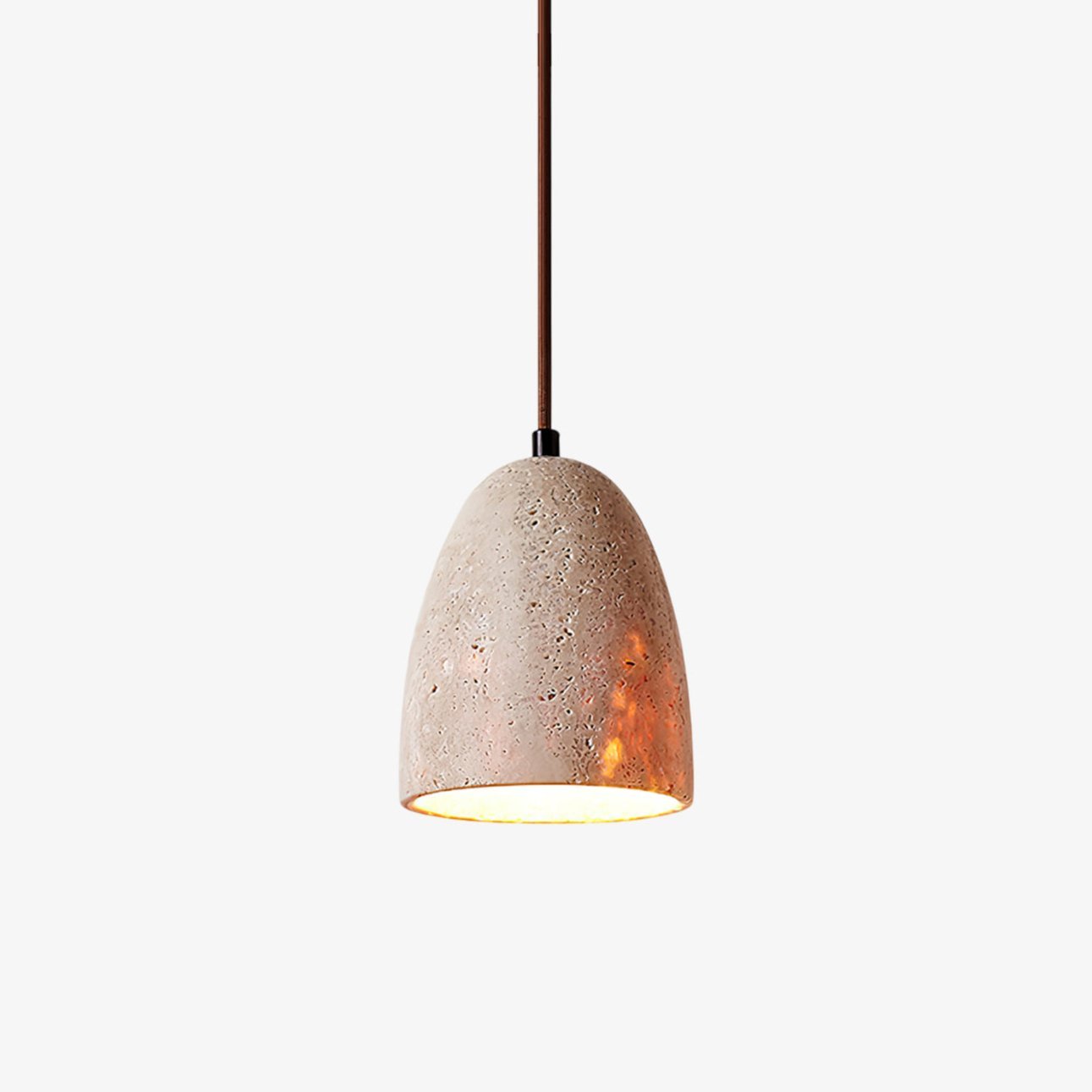 Evtheira Suspension Conique en Travertin - Neutralighting