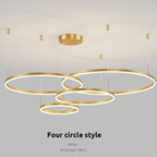 Remi Suspension Anneau Moderne Métal Noir/Doré/Café Salon - Neutralighting