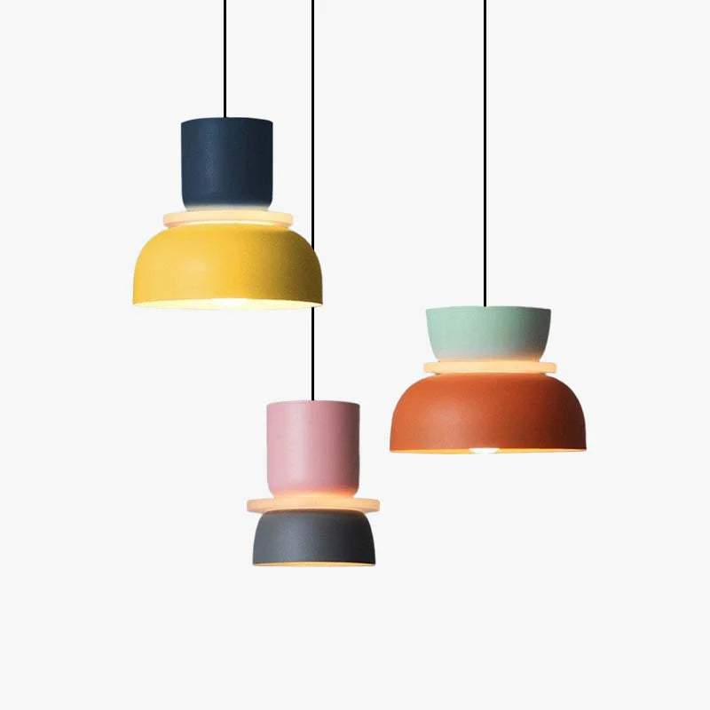 Jojo Suspendue Industrial Contrast Color Island Salon - Neutralighting