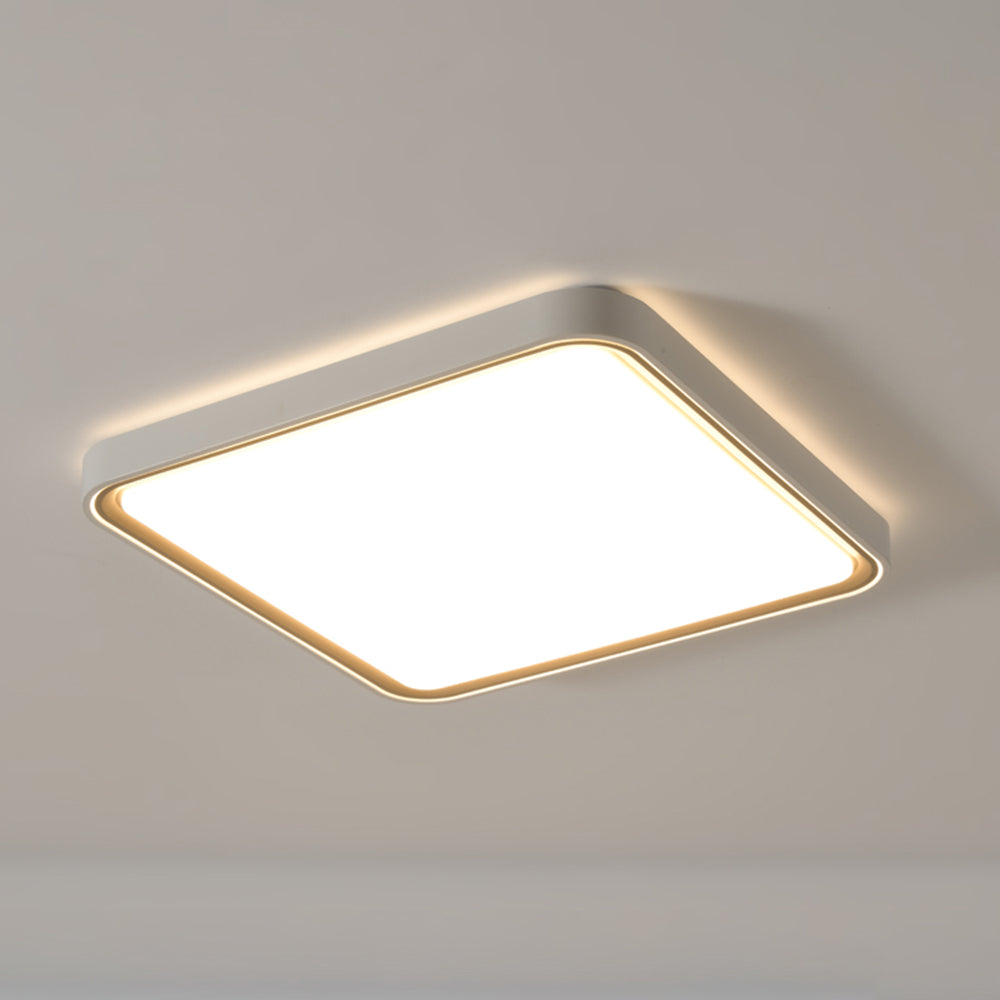 Arisha Plafonnier Carré/Rond Moderne, Métal/Acrylique, Doré, Salon - Neutralighting