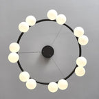 Valentina Nordique LED Lustre Noir Métal/Verre Salle À Manger/Chambre À Coucher - Neutralighting