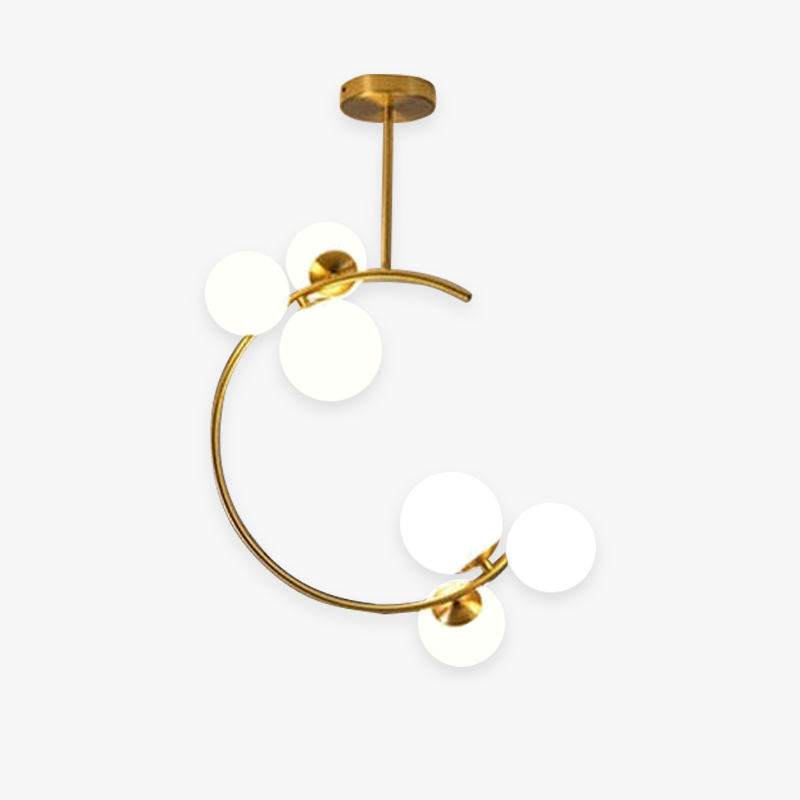 Valentina Boule de Verre Bulles Lampes Suspendues Lampes Dorées Suspension - Neutralighting