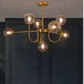 Valentina Moderne LED Lustre Or Verre Salle À Manger/Salon/Chambre À Coucher - Neutralighting
