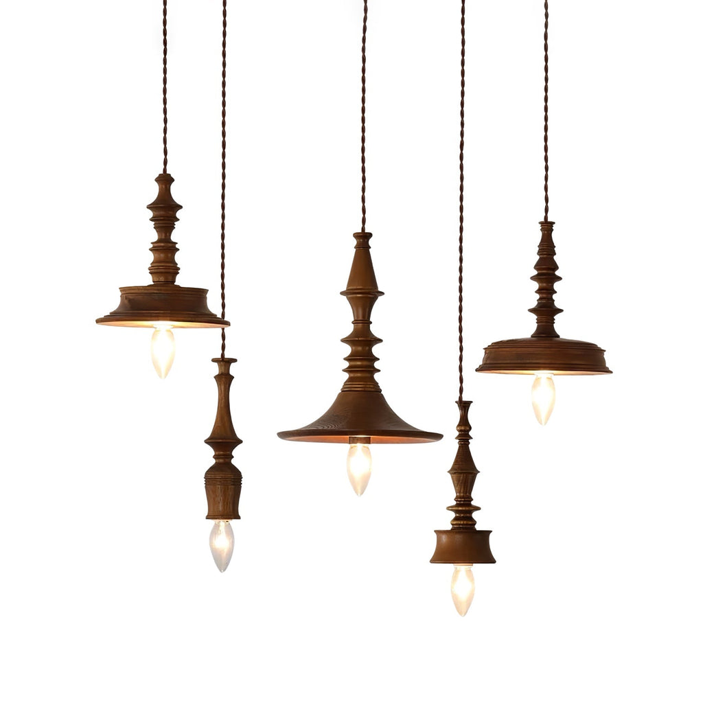 Tessira Suspension Industrielle en Bois - Neutralighting