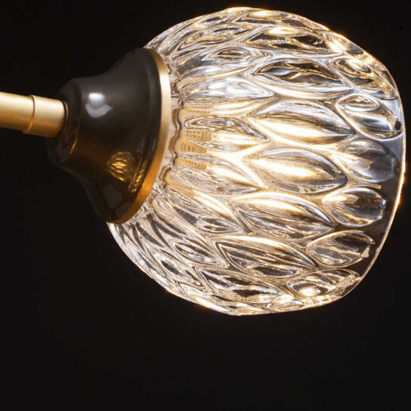 Valentina Luxueux Plafonnier Verre Métal Salon - Neutralighting
