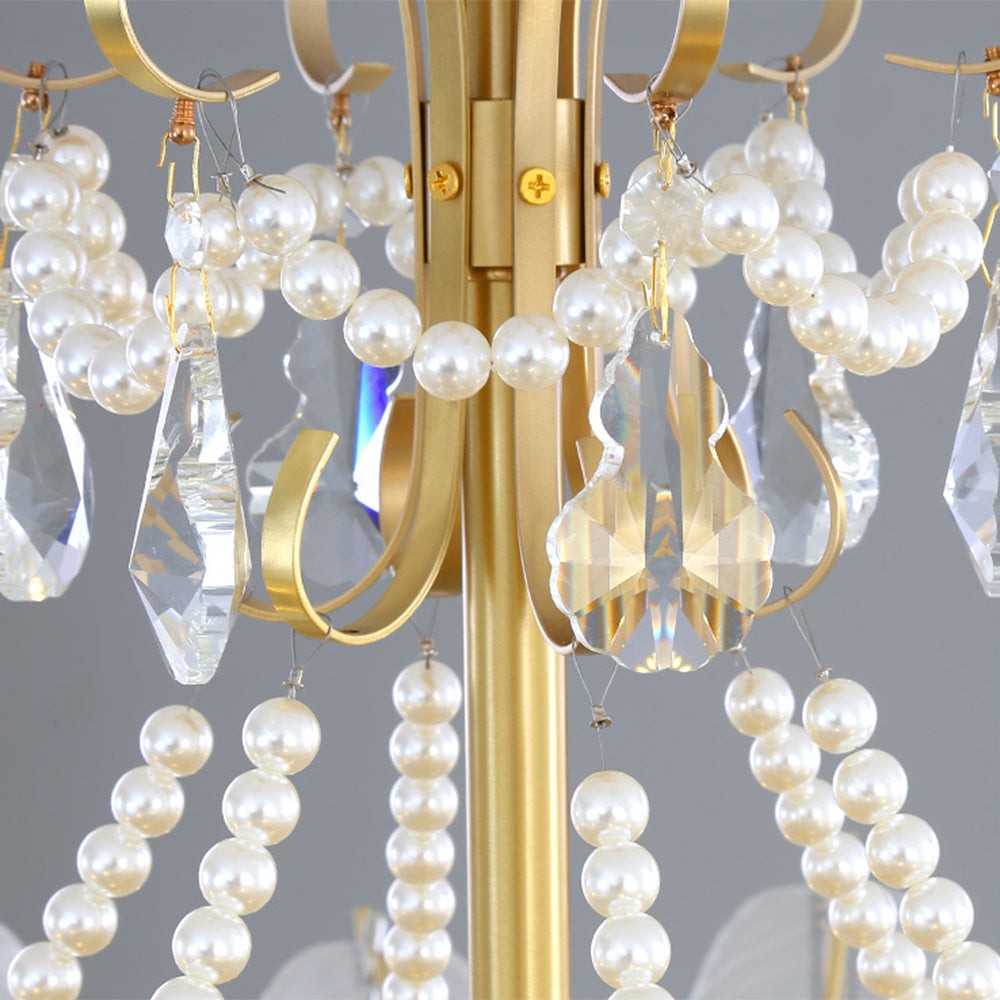 Kristy Suspension Plume Moderne, Cuivre/Verre, Doré, Salon - Neutralighting