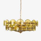 Aurora Chandelier Disque Verre Murano Vintage - Neutralighting