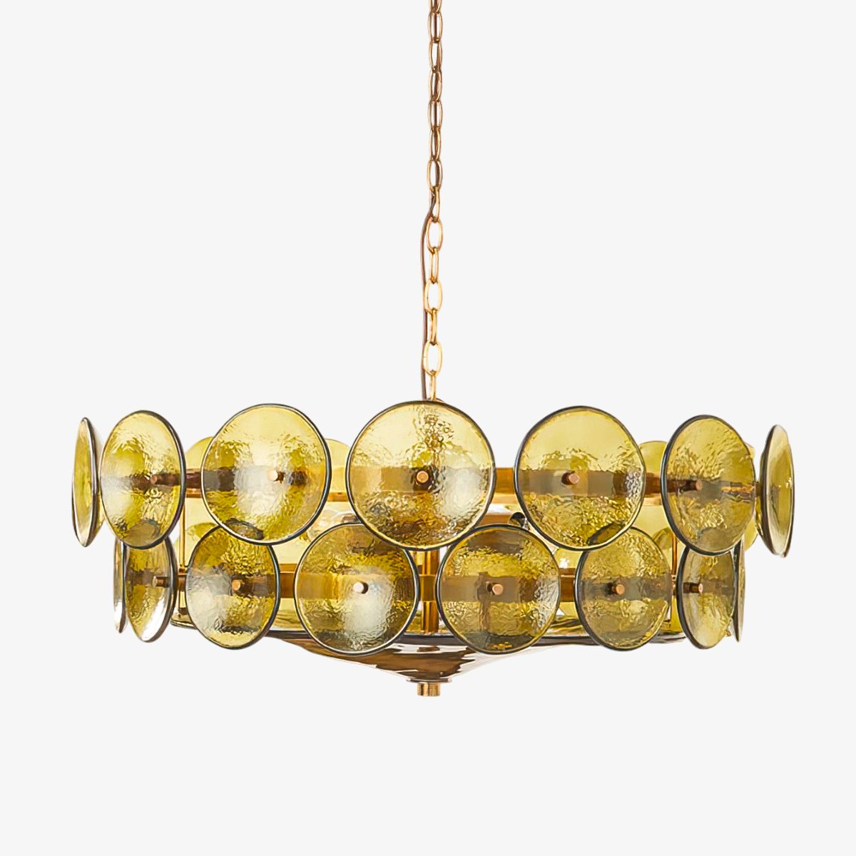 Aurora Chandelier Disque Verre Murano Vintage - Neutralighting