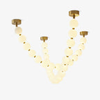 Vicariel Chandelier Perles Collier Boules en Verre - Neutralighting