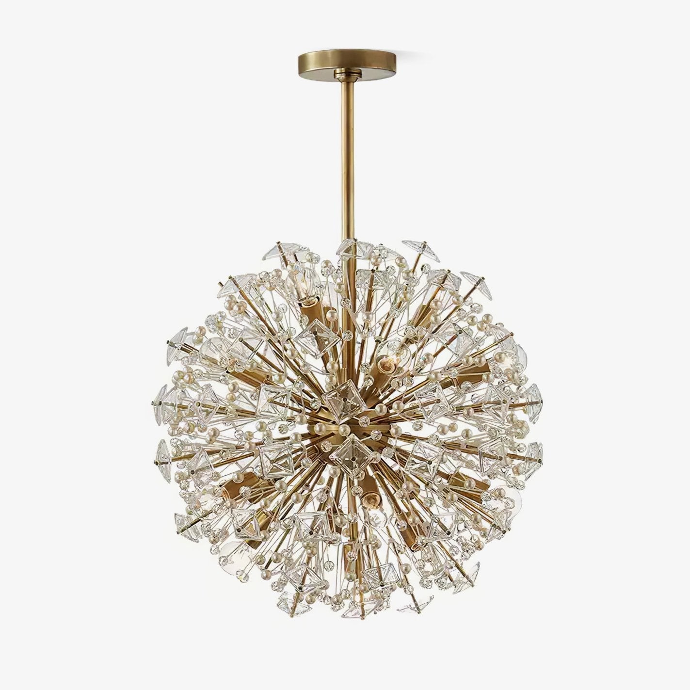 Aurora Lustre de Luxe en Métal Doré - Neutralighting