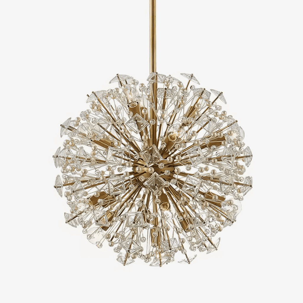 Aurora Lustre de Luxe en Métal Doré - Neutralighting