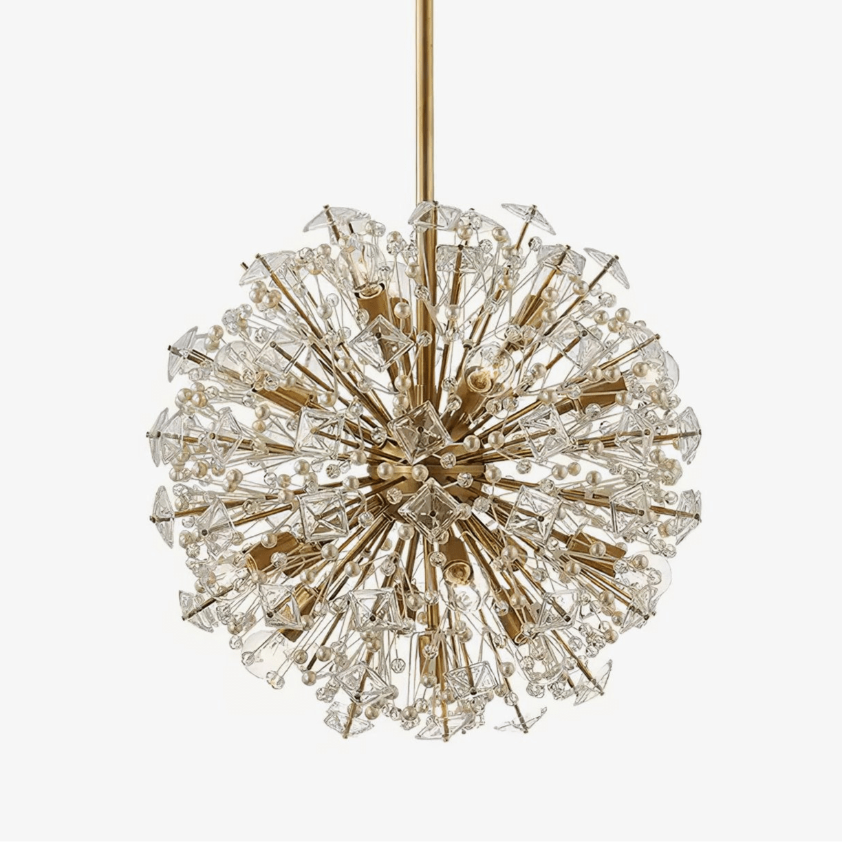 Aurora Lustre de Luxe en Métal Doré - Neutralighting