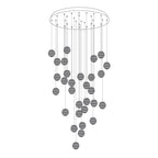 Ulvararis Suspension en bois Nordic Orb Sphere Cluster - Neutralighting