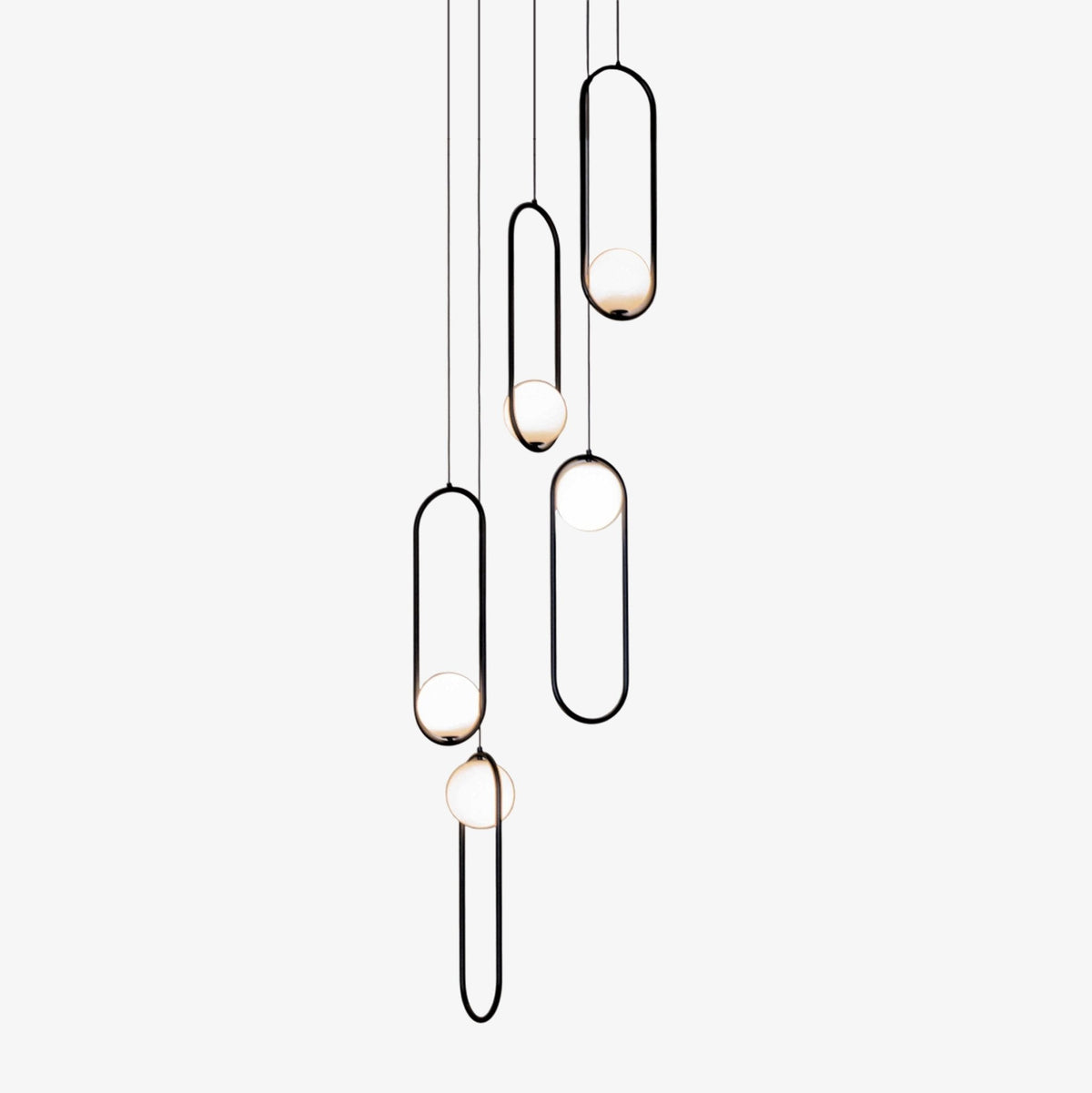 Lylorarae Chandelier Moderne Minimaliste en Verre Combiné - Neutralighting