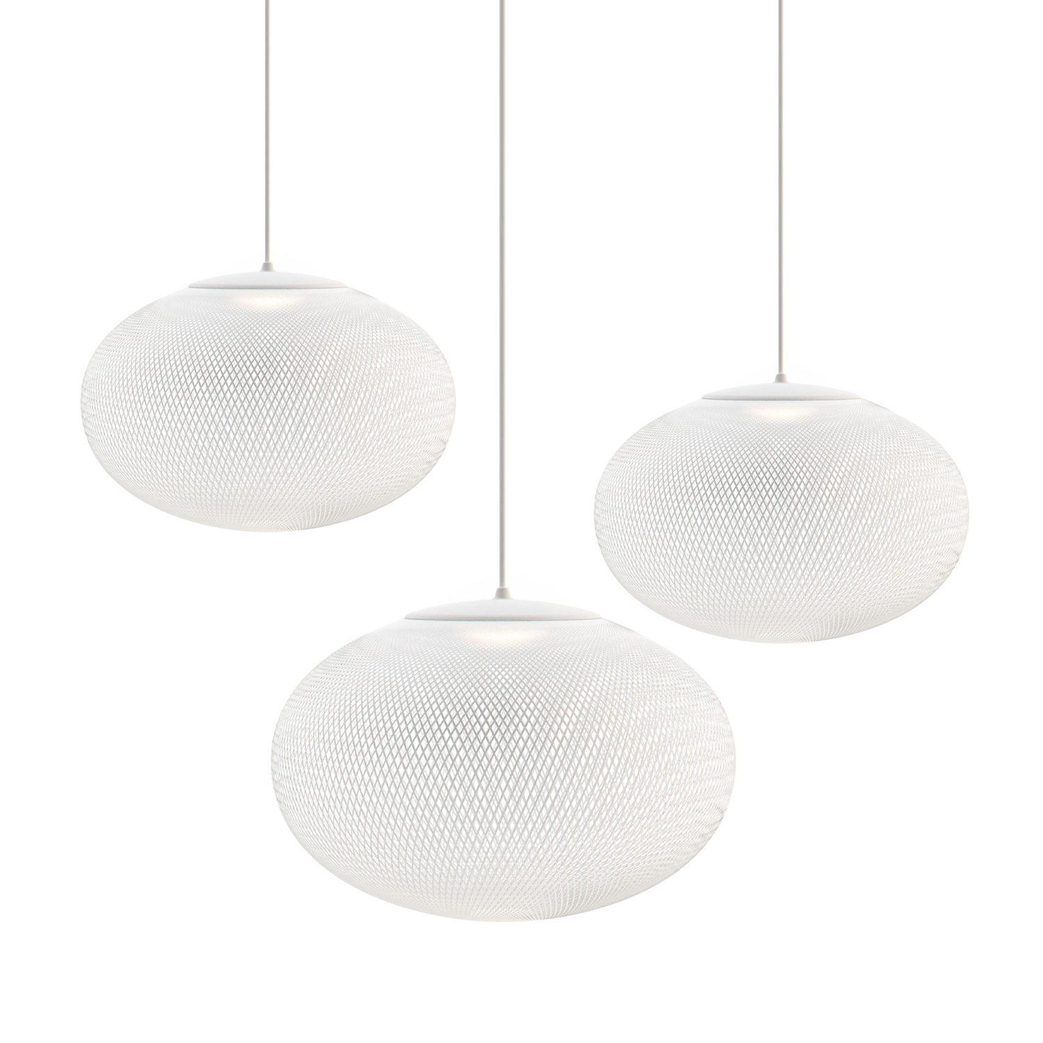 Lustra Suspension Lampe Maille Noire - Neutralighting