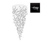 Aetherial Chandelier Feuille en Verre - Neutralighting