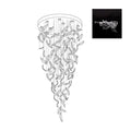 Aetherial Chandelier Feuille en Verre - Neutralighting