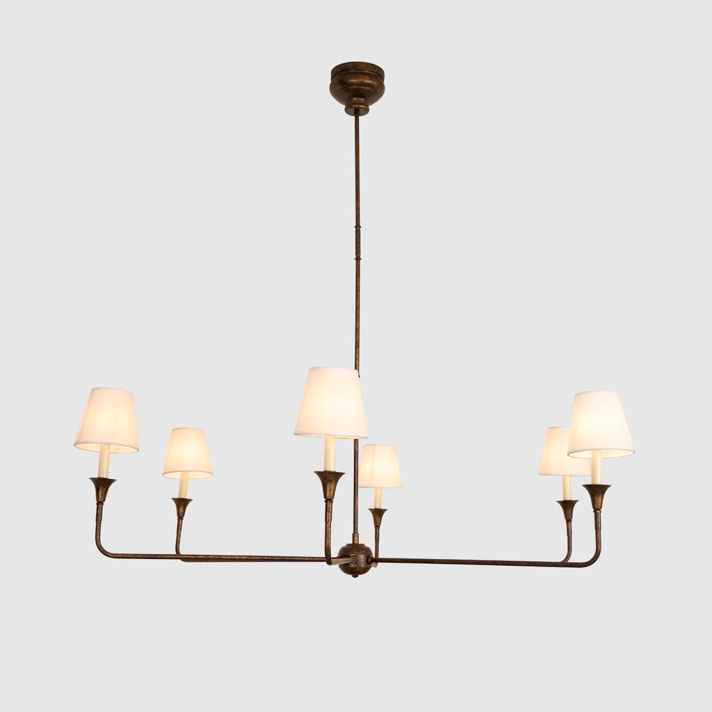Lustra Suspension Lampe Bougie Noire Évasée - Neutralighting