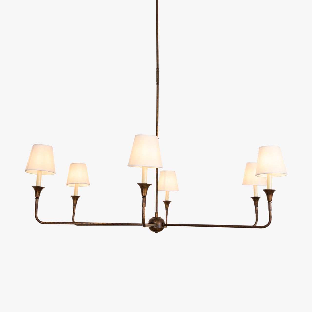 Lustra Suspension Lampe Bougie Noire Évasée - Neutralighting
