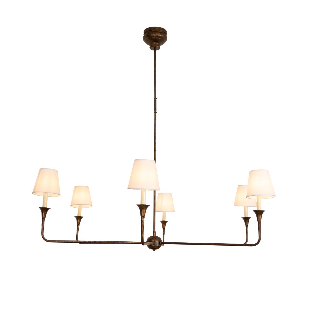 Lustra Suspension Lampe Bougie Noire Évasée - Neutralighting