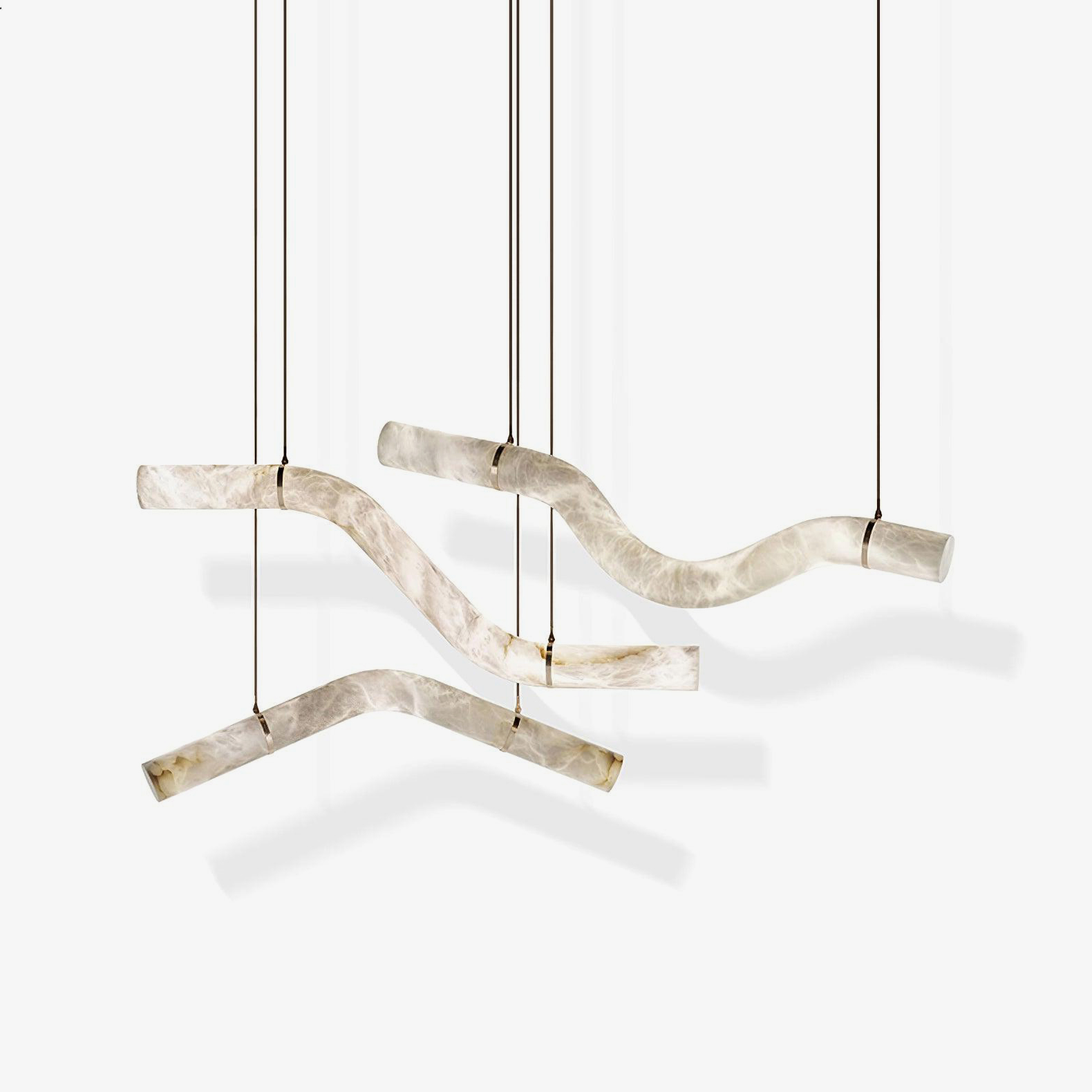 Utalyra Suspension en Albâtre Courbée - Neutralighting