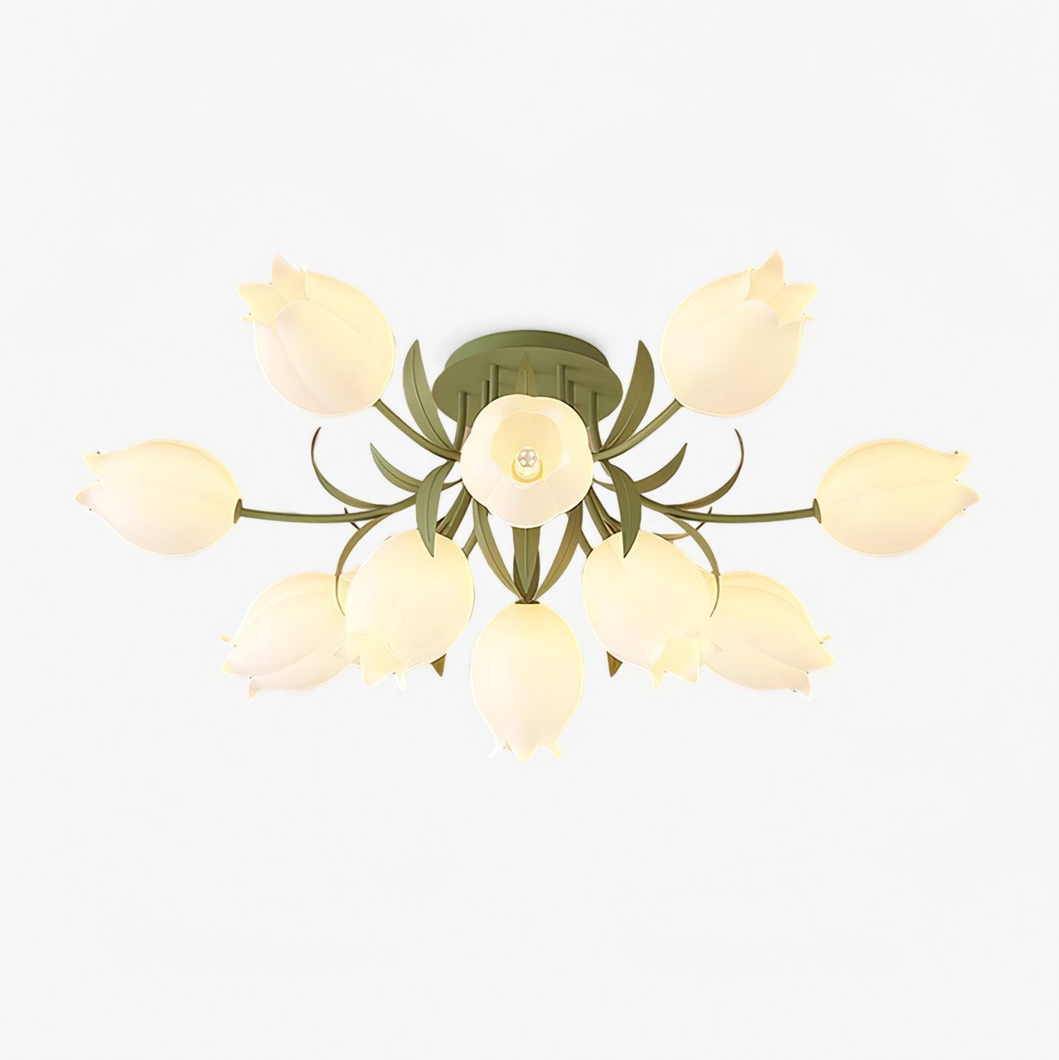 Lustra Plafonnier Fleur de Lys Blossom Base Verte - Neutralighting