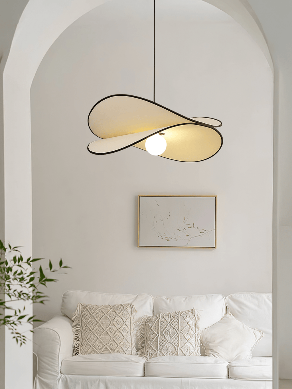 Lioran Lampe Pendante Artistique en Tissu - Neutralighting