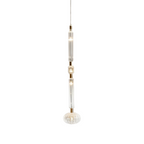 Solara Lampe à suspension en cristal cylindrique Cipher contemporaine - Neutralighting