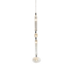 Solara Lampe à suspension en cristal cylindrique Cipher contemporaine - Neutralighting