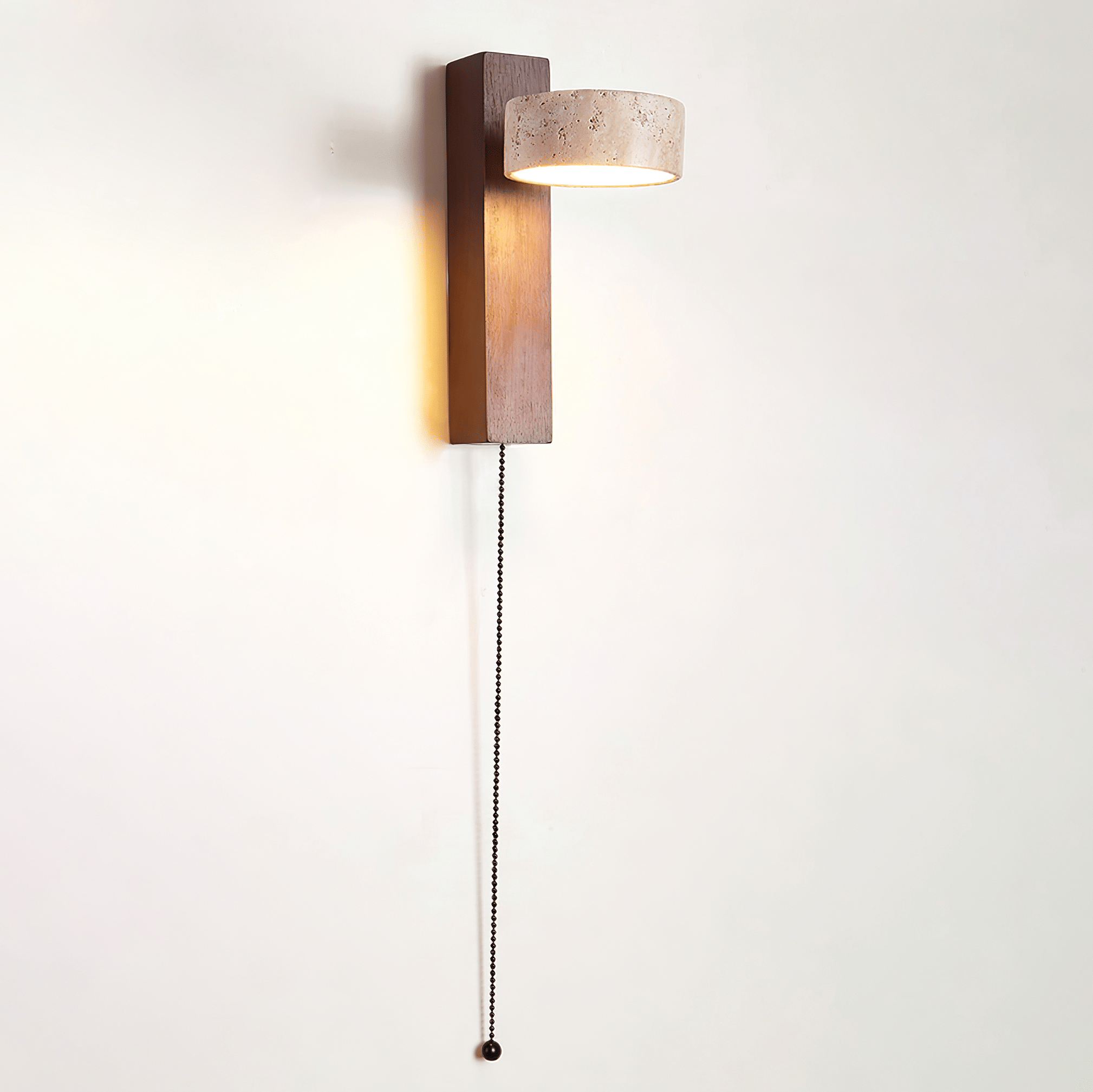 Ulvyna Applique Murale Cylindrique Empilée en Travertin - Neutralighting