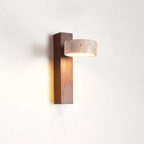Ulvyna Applique Murale Cylindrique Empilée en Travertin - Neutralighting