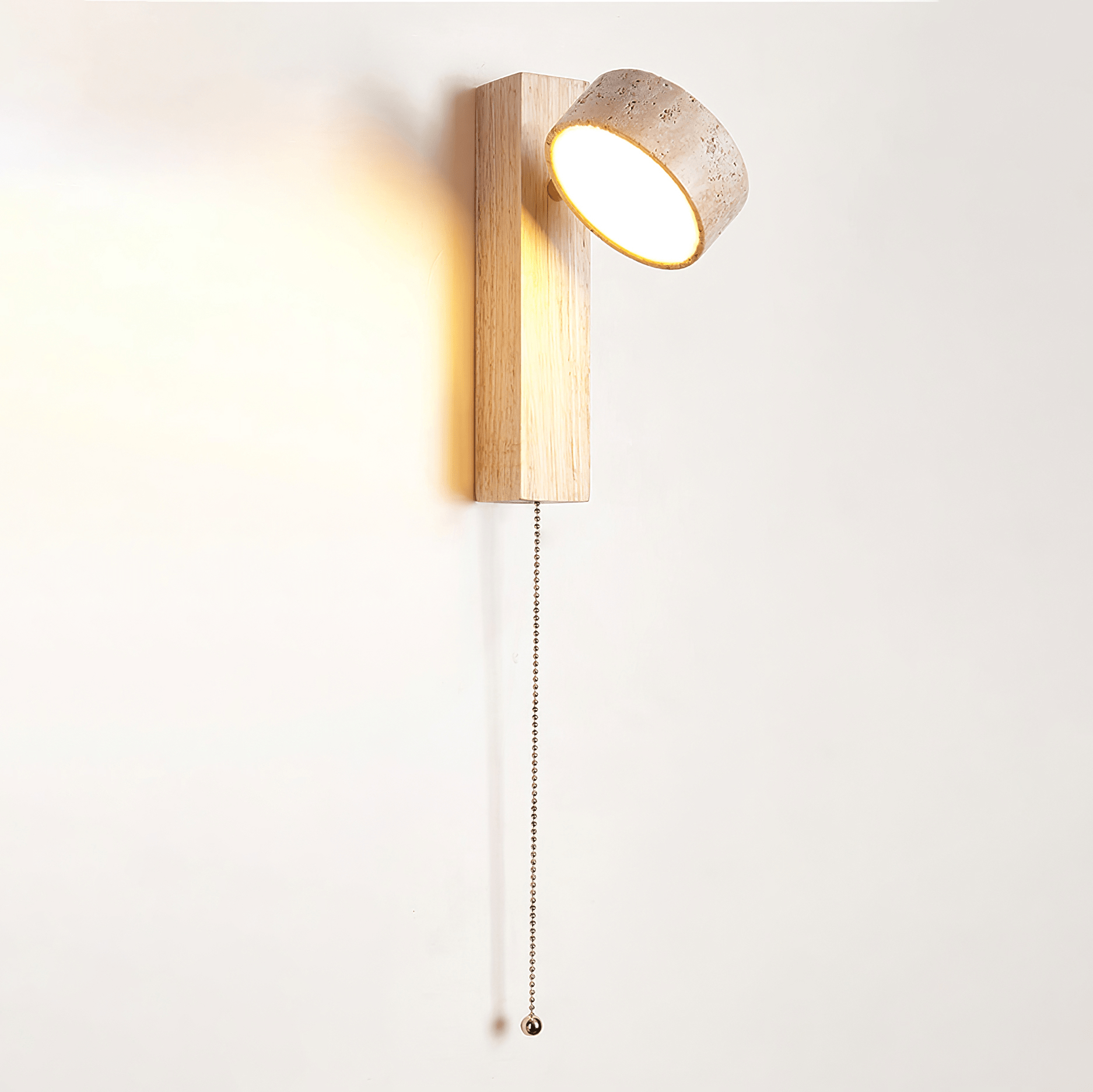 Ulvyna Applique Murale Cylindrique Empilée en Travertin - Neutralighting