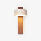 Ulvyna Applique Murale Cylindrique Empilée en Travertin - Neutralighting