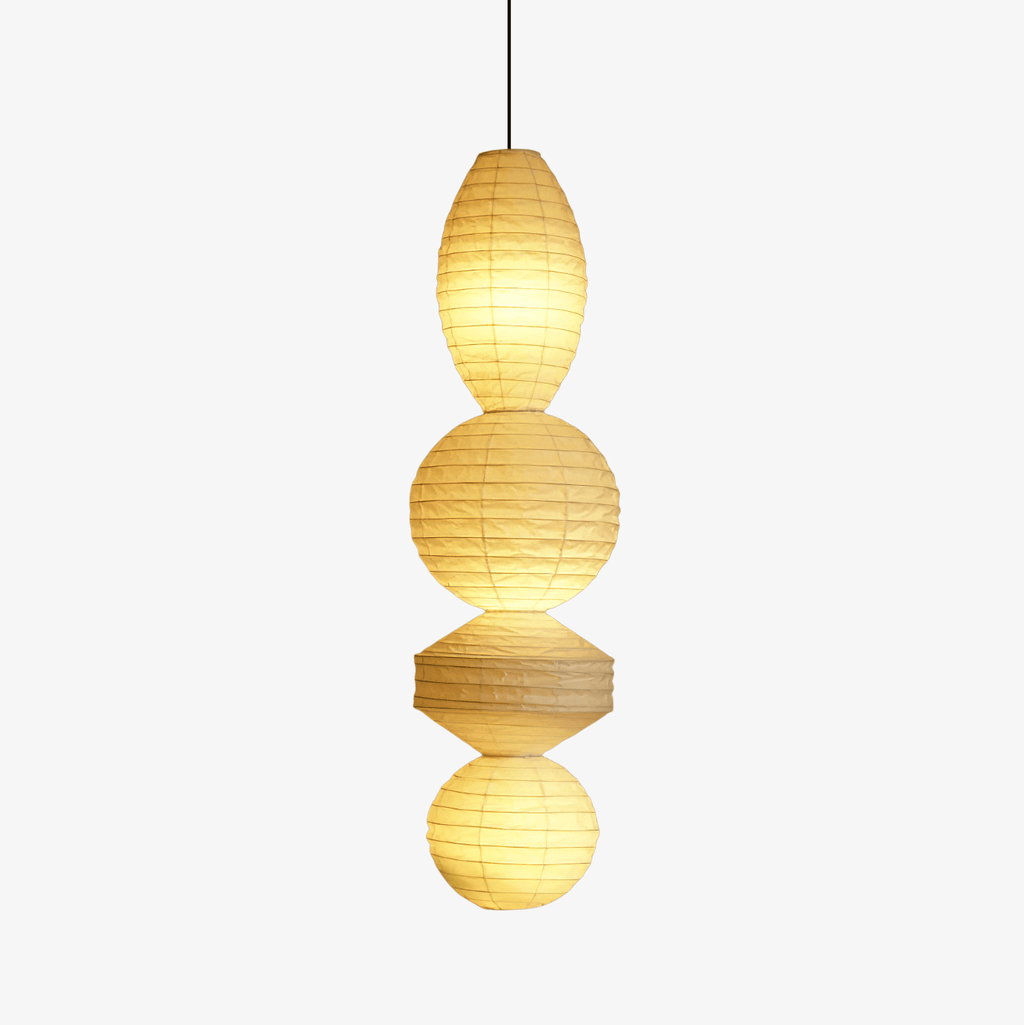 Elthayra Lampe Suspendue Lampe à Lanterne en Bambou Série Naturelle - Neutralighting