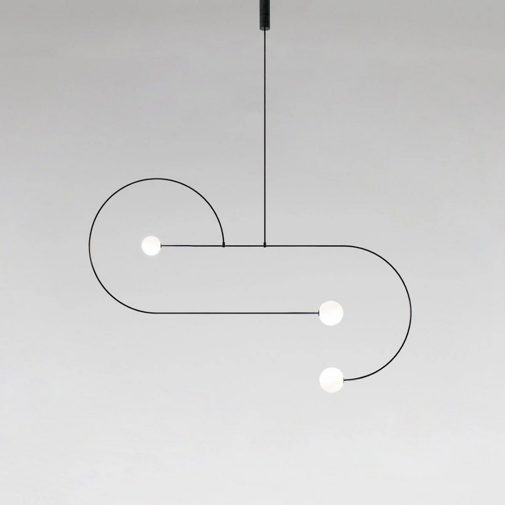Lustra Chandelier Mobile Noir Minimaliste - Neutralighting
