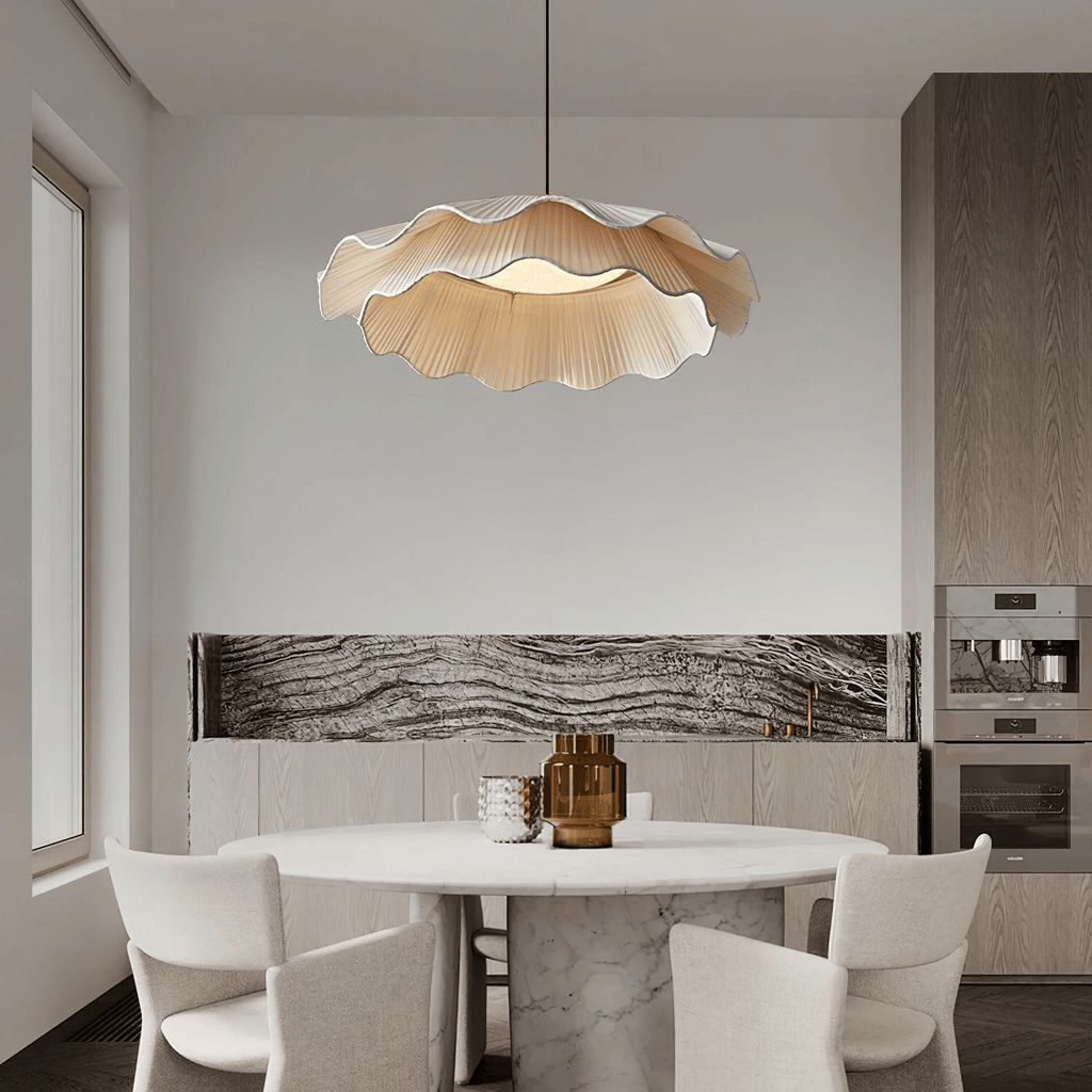 Ellorel Lampe Suspendue en Tissu Wave Brass - Neutralighting