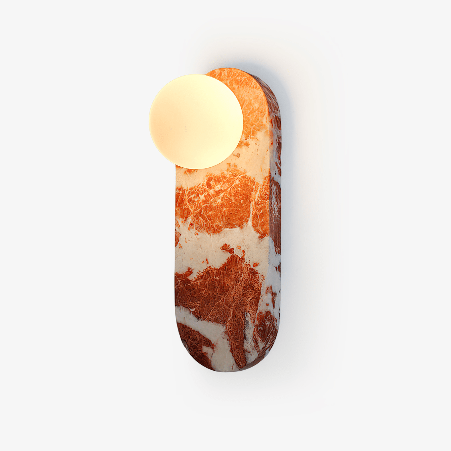 Sysolion Applique Murale en Verre et Marbre Moderne Minimaliste - Neutralighting
