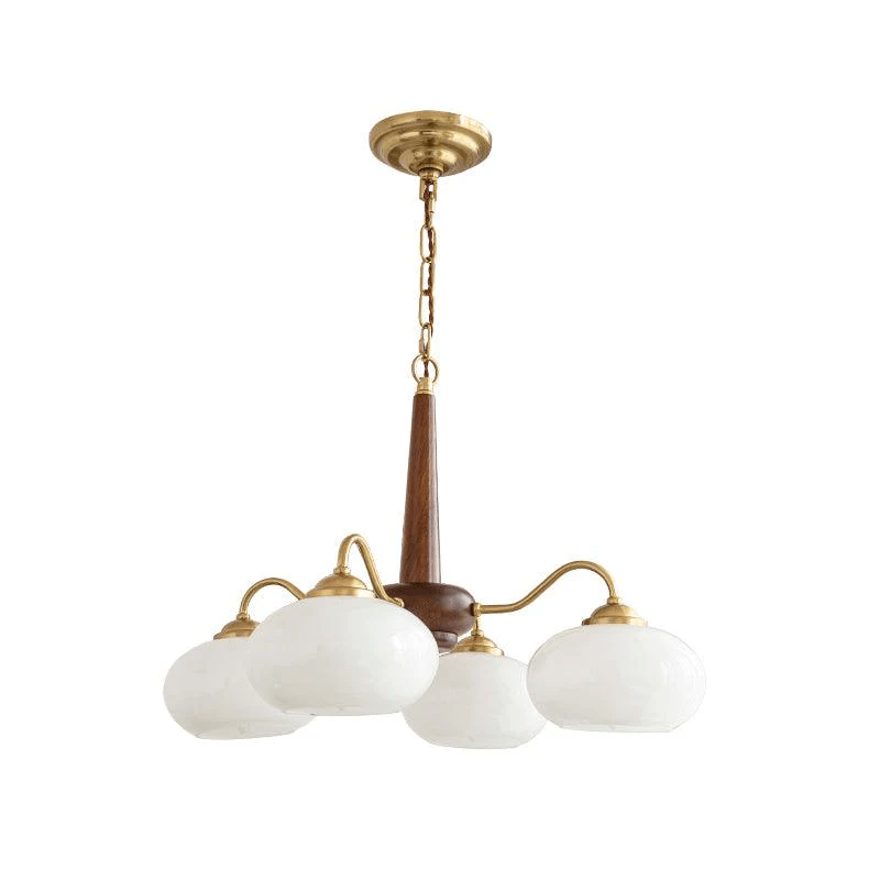 Lustra Suspension Persimmon Laiton et Verre Élégante - Neutralighting
